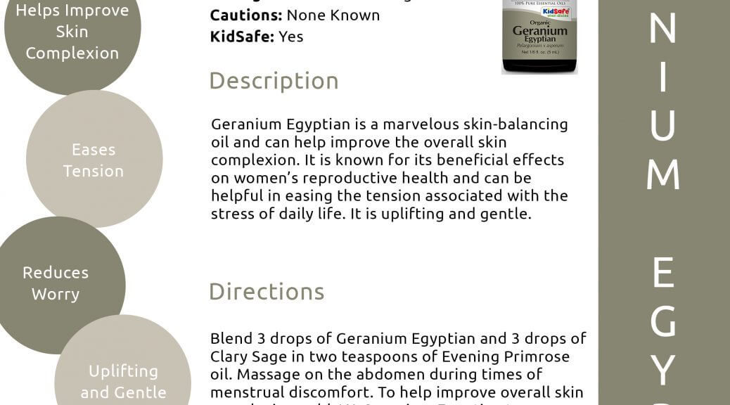 Organic Geranium Egyptian--DIY Night Cream