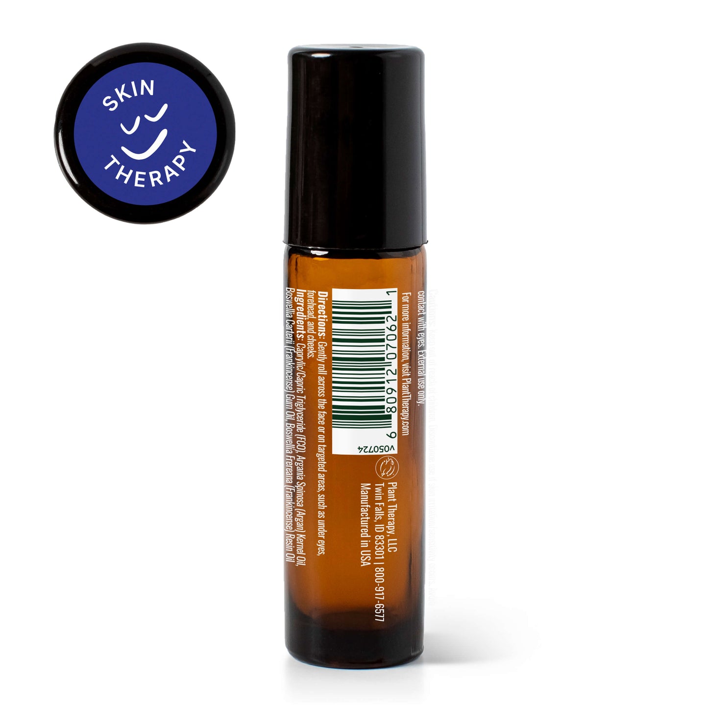 Frankincense & Argan Facial Oil Roll-On back label