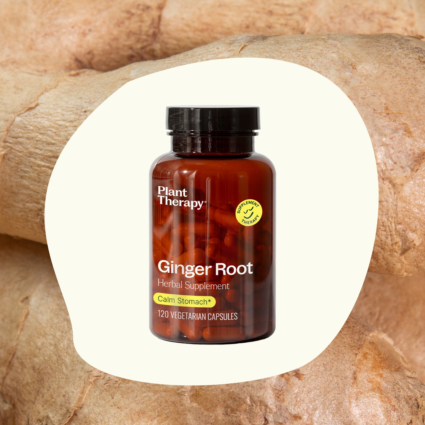 Ginger Root Herbal Supplement Capsules