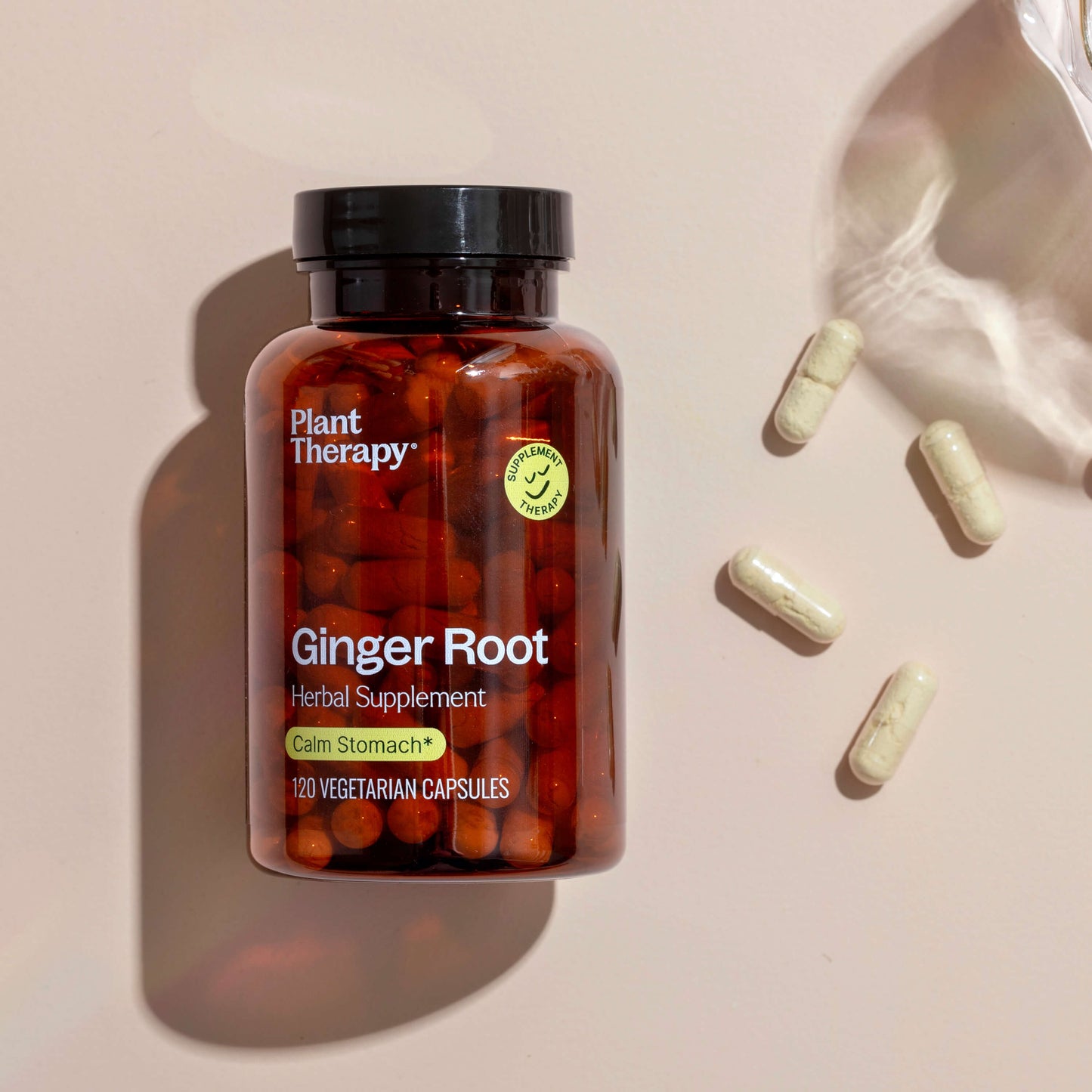 Ginger Root Herbal Supplement Capsules