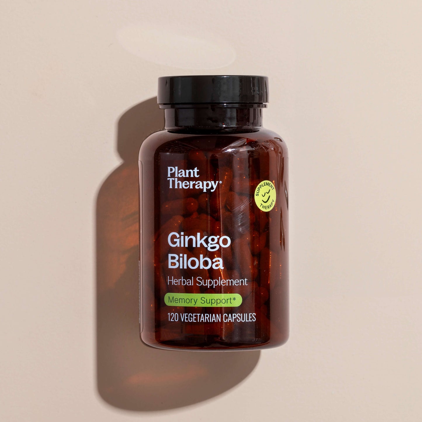 Ginkgo Biloba Herbal Supplement Capsules