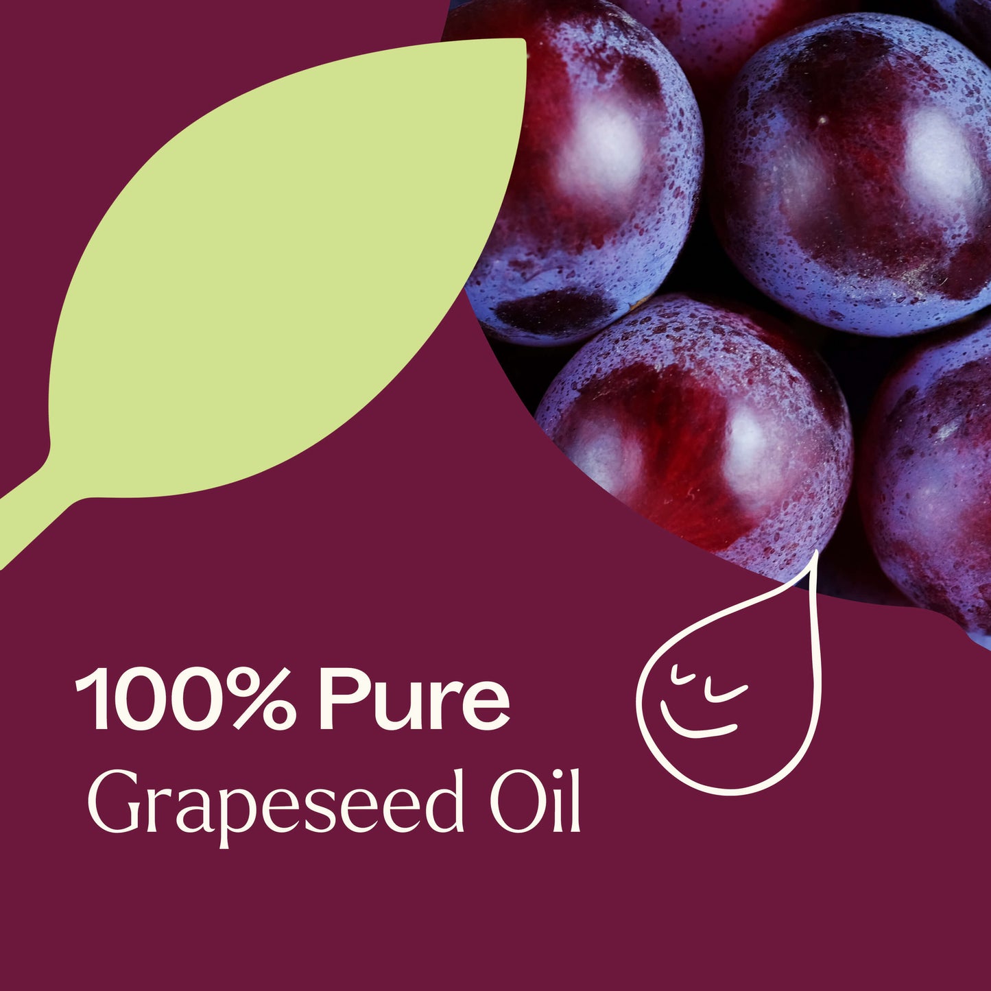 100% pure grapeseed oil