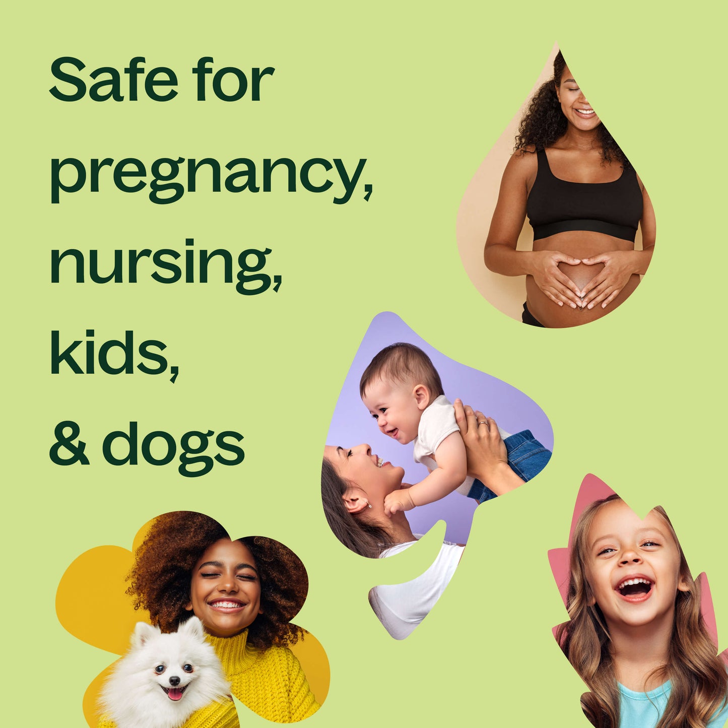 safe for pregnancy, nursing, kids & dogs