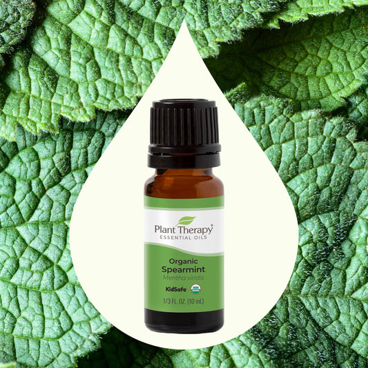 Organic Spearmint Essential Oil front label