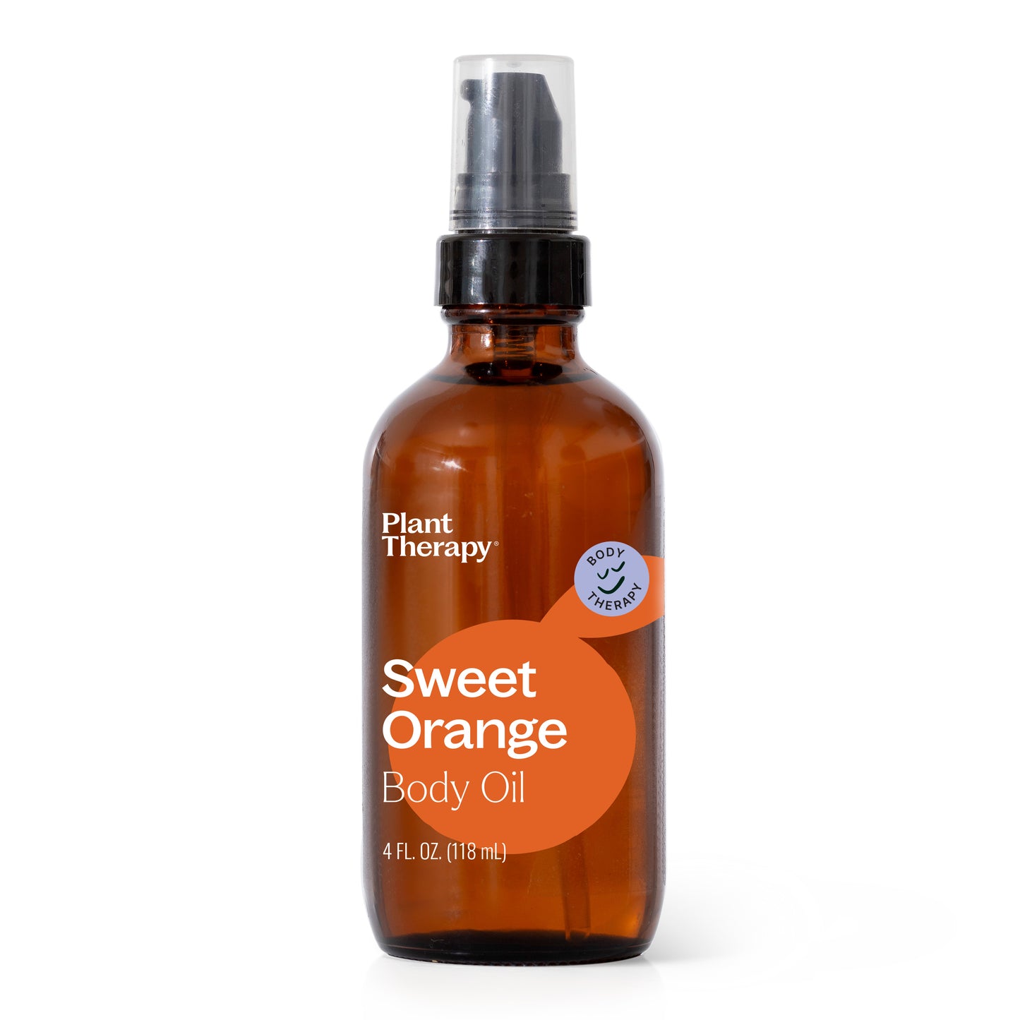 Sweet Orange Body Oil front label