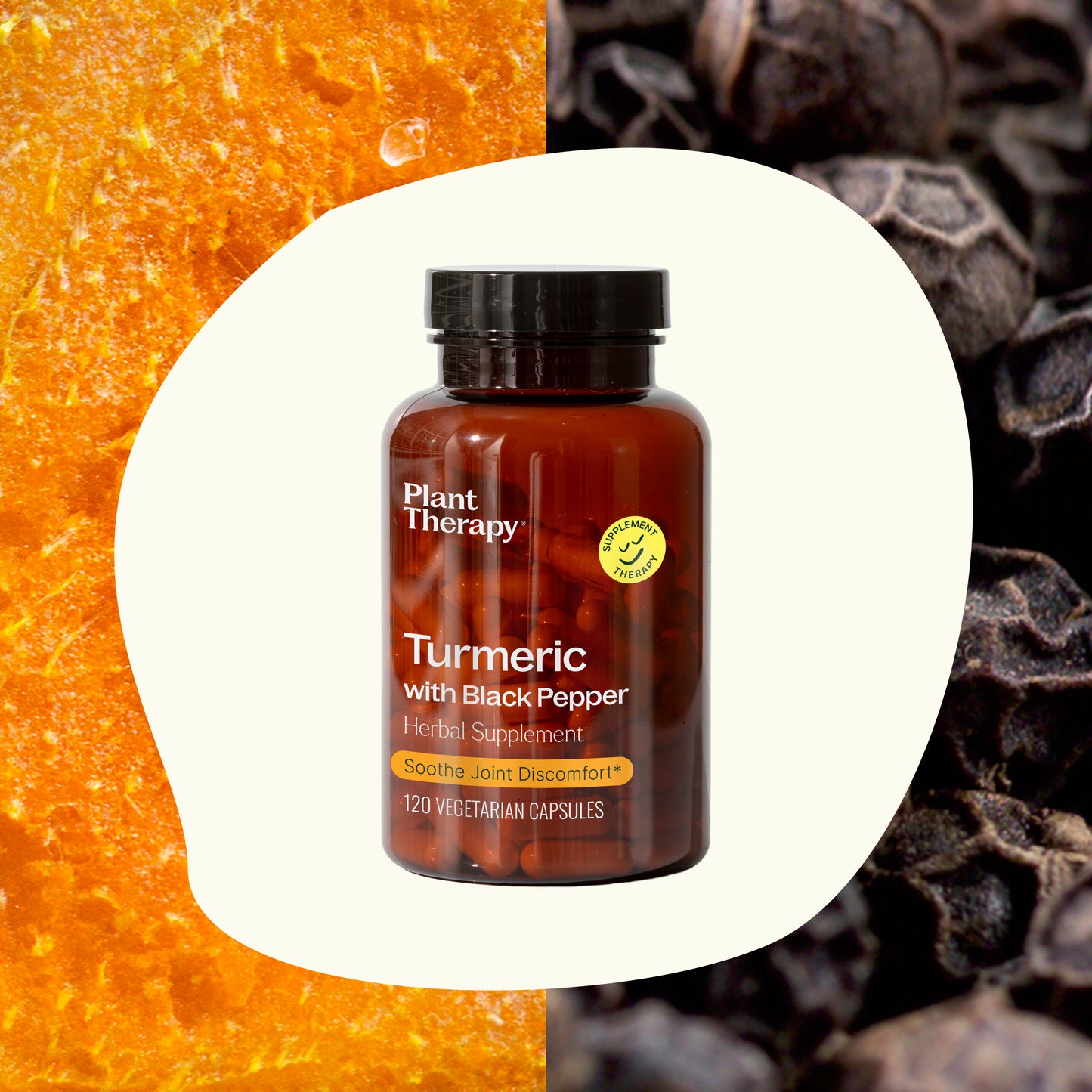 Turmeric with Black Pepper Herbal Supplement Capsules