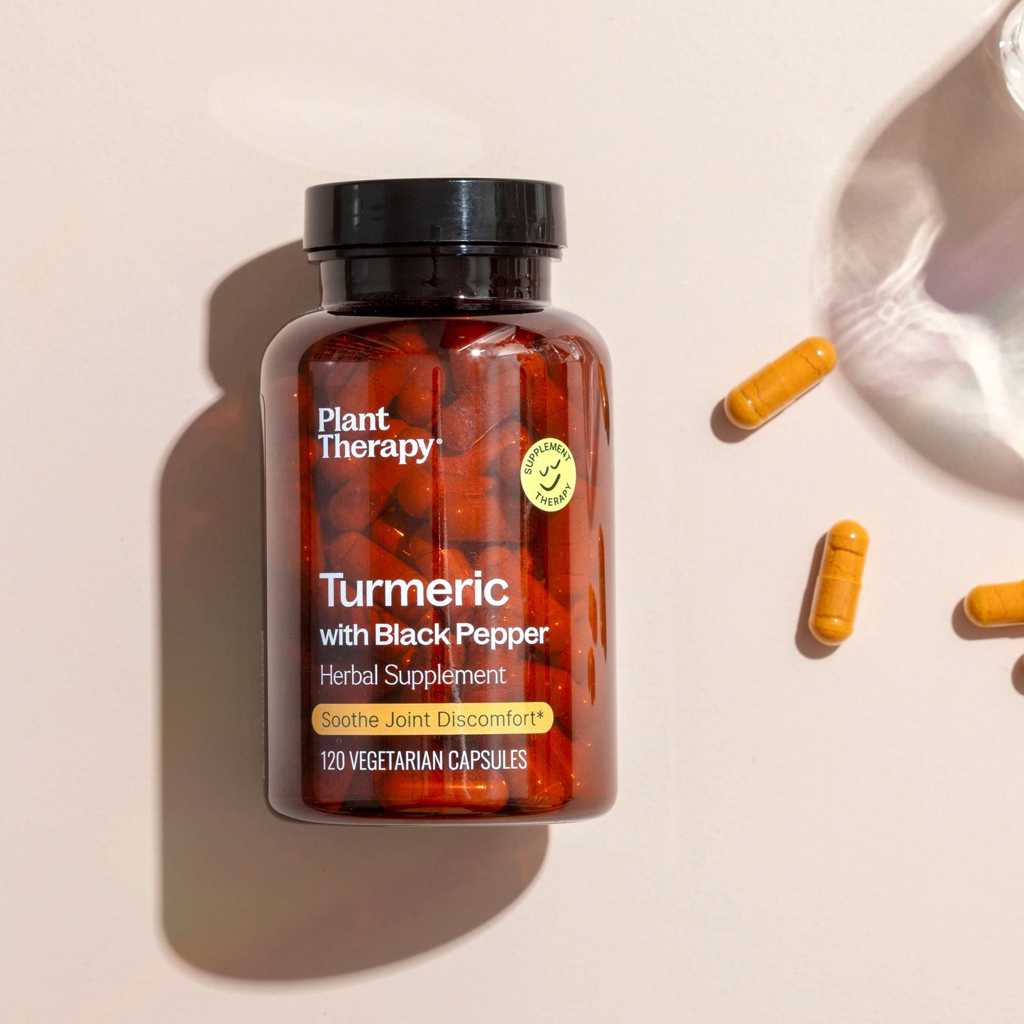 Turmeric with Black Pepper Herbal Supplement Capsules