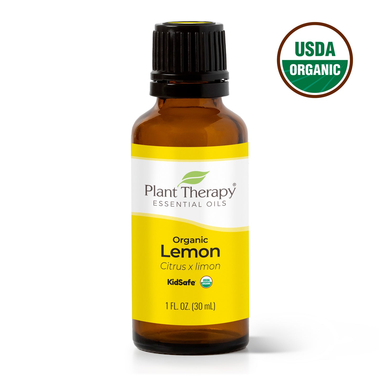 Organic Lemon Essential Oil front label