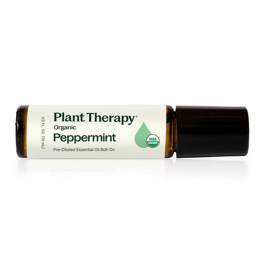 Organic Peppermint Essential Oil Pre-Diluted Roll-On